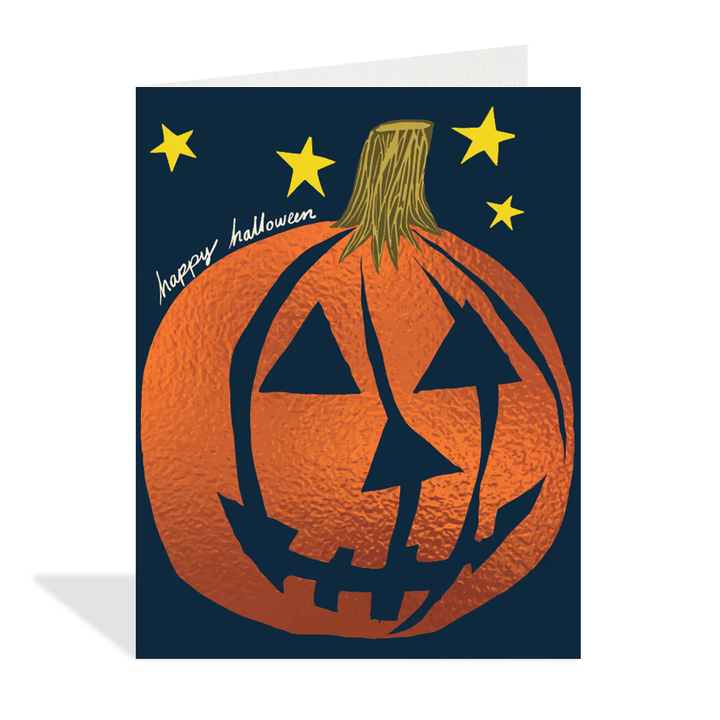 HalfPenny Halloween Card - Jack-o-Lantern