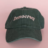 Idlewild Embroidered Washed Green Color Hat - Democracy