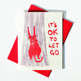 It's OK To Let Go - Encouragement Card