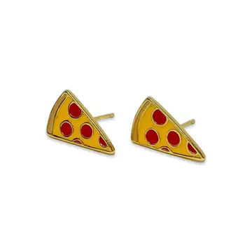 Jenny Lemon Enamel Stud Earrings