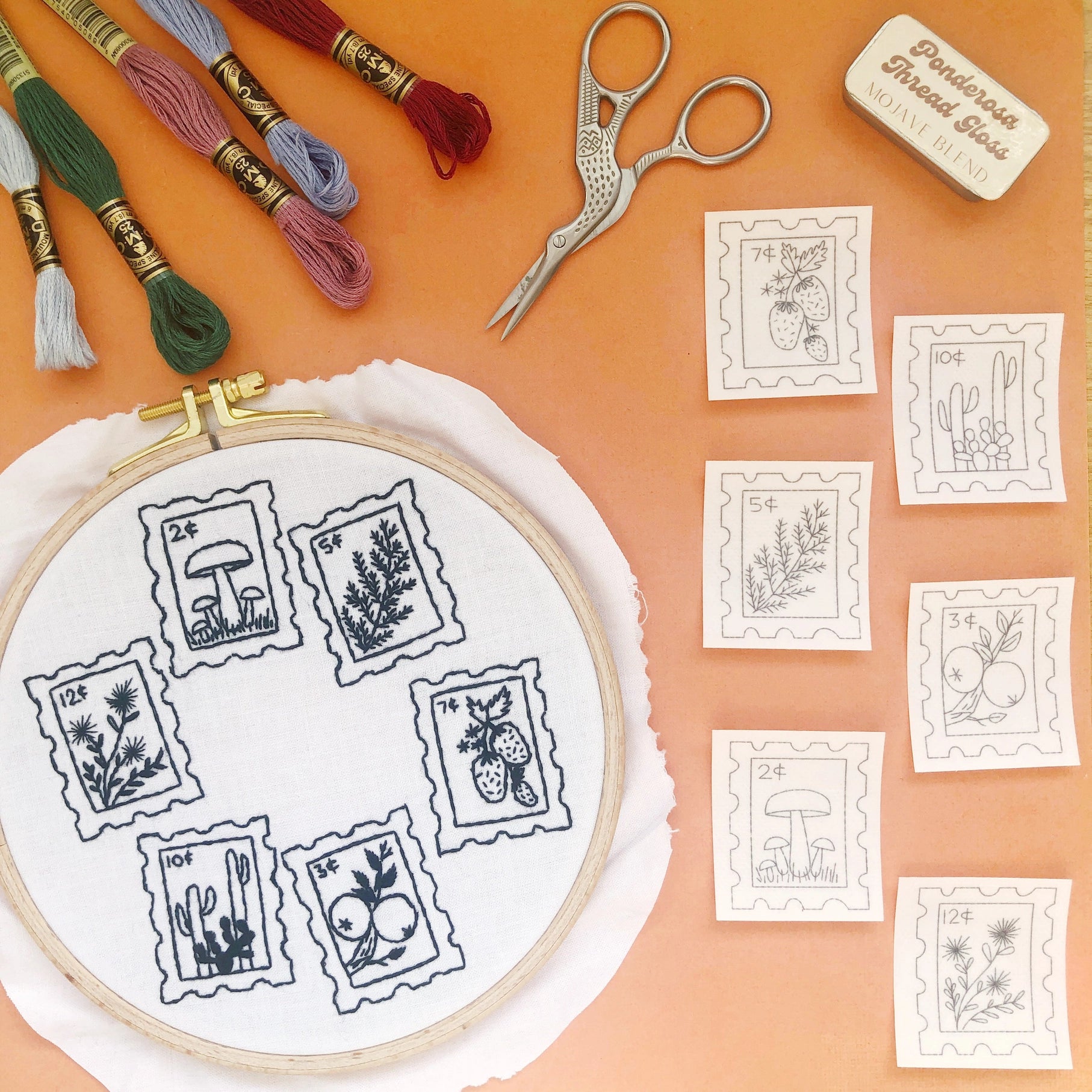 MCreativeJ Peel/Stick Embroidery Patterns