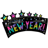 39" Iridescent New Year Star Banner