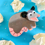 Peach Fuzz Hair Claw - Opossum
