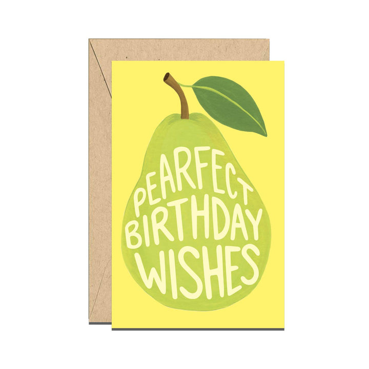 Pearfect Pear Mini Enclosure Birthday Card