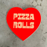 Heart Shaped Sticker - Pizza Rolls