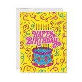 Birthday Card - Cake & Confetti