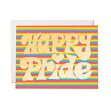 Everyday Pride Card -  Happy Pride Stripes