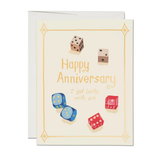 Love/Anniversary Card - Lucky Dice