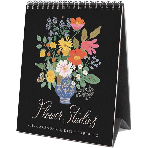 Rifle Paper 2025 Desk Calendar - Flower Studies