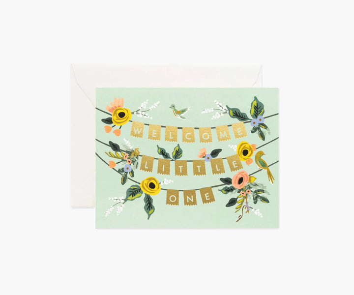 Rifle Paper Co. Baby Card - Welcome Garland