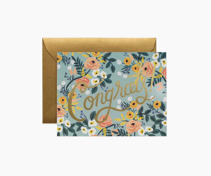 Rifle Paper Co. Congratulations Card - Blue Meadow