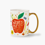 Rifle Paper Co. Porcelain Mug - World's Best Teacher