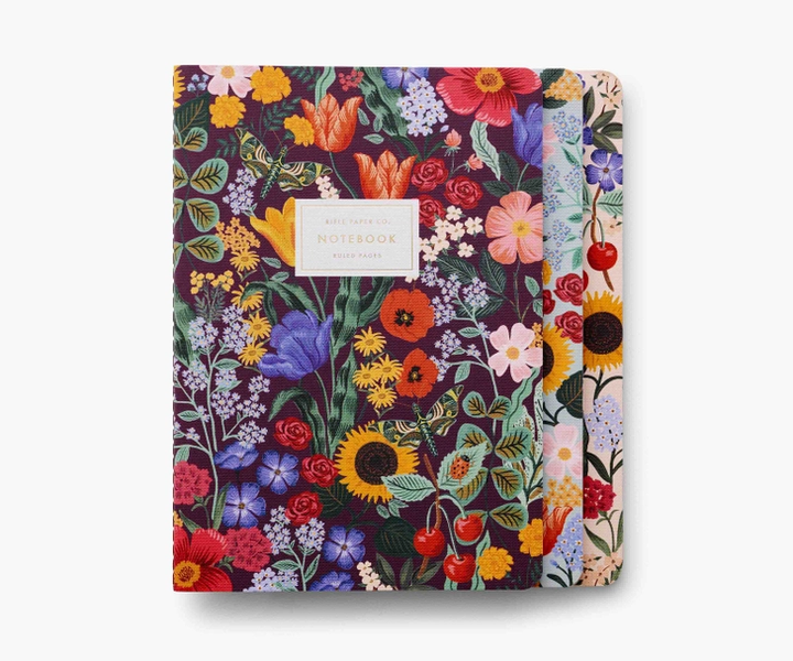 Rifle Paper Co. Stitched Notebooks (Set of 3) - Blossom