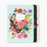 Rifle Paper Co. Stitched Notebooks (Set of 3) - Garden Party
