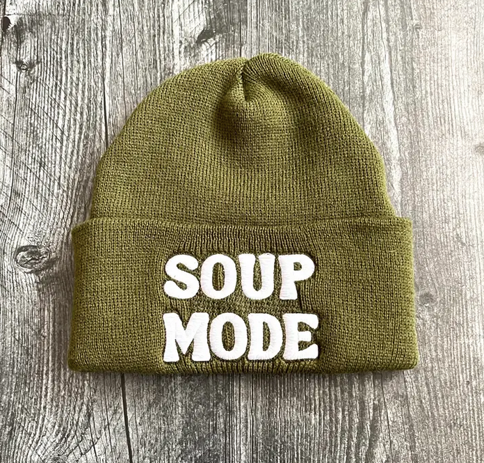 Soup Mode Silver Spider beanie
