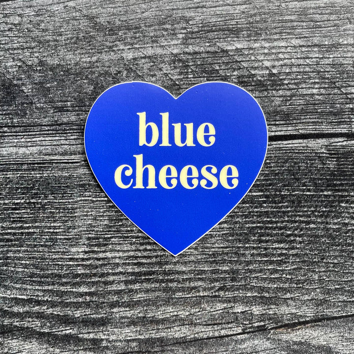 Blue Cheese Heart Sticker