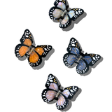 Solar Eclipse Hand-painted Mini Monarch Butterfly Hair Claw
