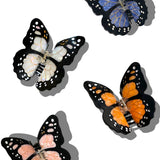 Hand-painted Monarch Butterfly Claw Hair Clip