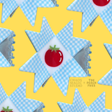 The Peach Fuzz x Chaos Magic Studio - Tomato Quilt Hair Claw