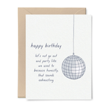 Disco Ball Birthday Card