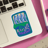 'Wild & Salty' Sardines Die Cut Sticker