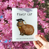 Fancy Capybara Graduation Card