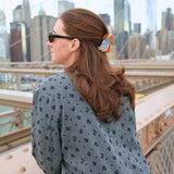 Solar Eclipse Hand-Painted King Charles Hair Claw