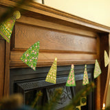Midcentury Trees Sewn Garland