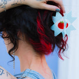 The Peach Fuzz x Chaos Magic Studio - Tomato Quilt Hair Claw