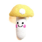 Food Rattle - Yellow Mushroom