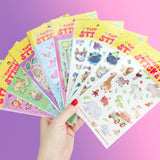 Cowboy Critters Cute Sticker Sheet