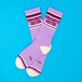 Gumball Poodle Gym Socks 'Favorite Sister'
