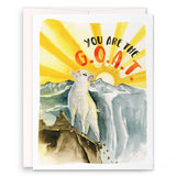 Liyana Studio Friendship/Encouragement Card - You are the G.O.A.T.