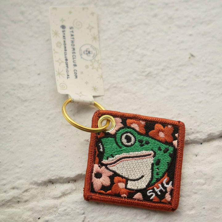 Froggy - Embroidered Keychain