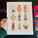 5" x 7" Cozy Ghosts Art Print