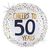18" Cheers To 50 Years Foil Balloon