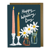 Candles & Flowers - Wedding Card