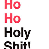 Ho Ho Holy Shit Holiday Card