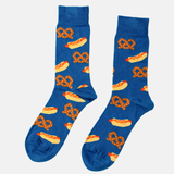 Hot Dog & Pretzel - Large Crew Socks