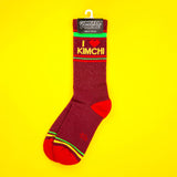 Gumball Poodle Gym Socks 'I ❤️ Kimchi'