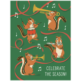 Chipmunk Band Holiday Boxed Card Set