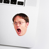 Dwight Schrute Celebrity Head Vinyl Sticker - The Office