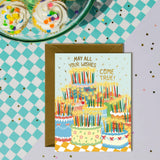 Retro So Many Candles Birthday Card
