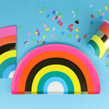 Rainbow Paper Cups - 8 Pack