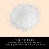 Santa Fizzing Bath Soak – Peppermint Holiday Treat 