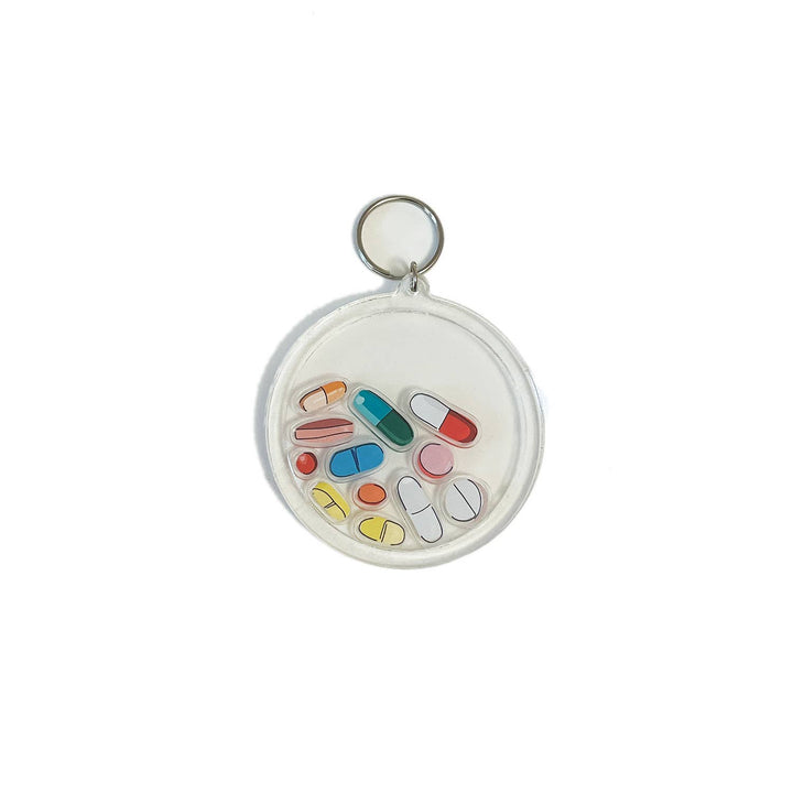 Assorted Pills Shaker Acrylic Keychain