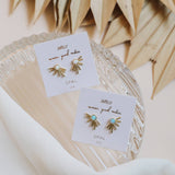 Sun Ray - Fire Opal / Gold Earrings