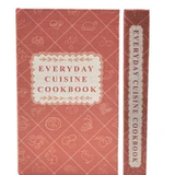 Medium Linen Book Storage Box - Everyday Cuisine Cookbook