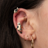 Yellow Owl Workshop Ear Cuffs Cat & Fish