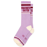 Gumball Poodle Gym Socks 'Favorite Sister'